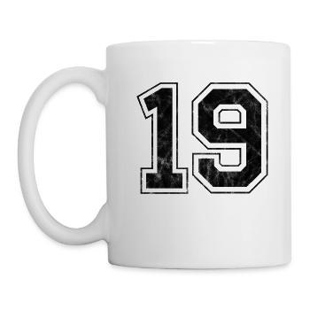 Number 19 - Mug - white - Left