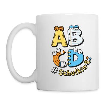 Schulkind Einschulung Schulanfang Schule - Tasse - Weiß - Links