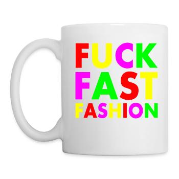 Fuck fast fashion - Mug blanc - blanc - Gauche