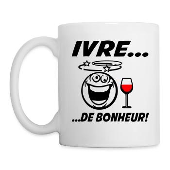 Apéro Ivre de bonheur - Mug blanc - blanc - Gauche