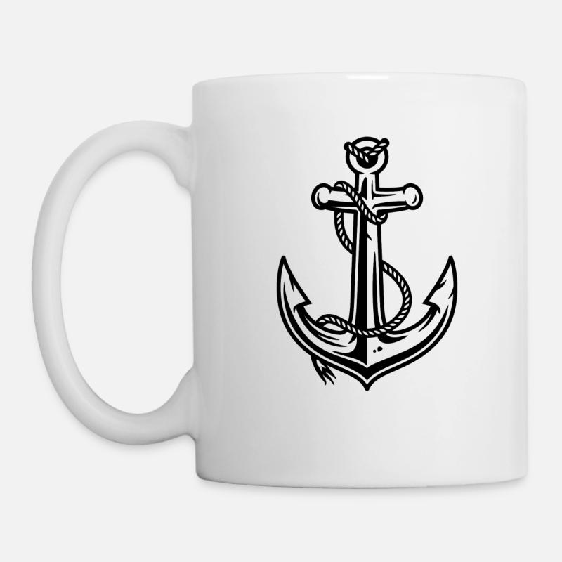 Ankerseemannsmeisterschiff - Tasse - Weiß