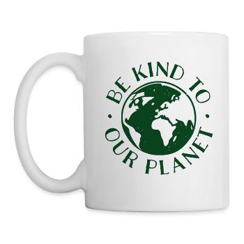 Be Kind to Our Planet - Mug - white - Left
