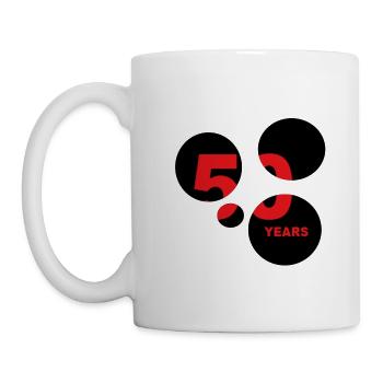 50 ans / anniversaire 50 ans / t-shirt 50 ans - Mug blanc - blanc - Gauche