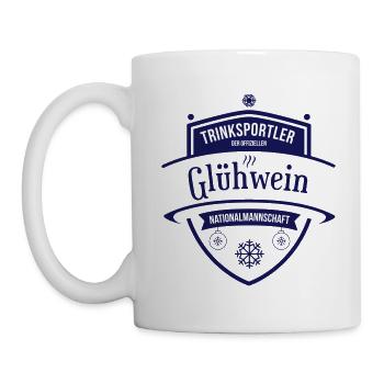 Glühwein-Trinksportler - Tasse - Weiß - Links