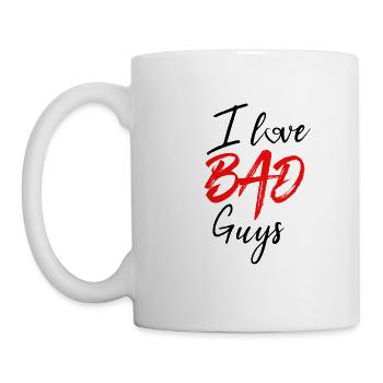 Ich liebe böse Jungs - Tasse - Weiß - Links