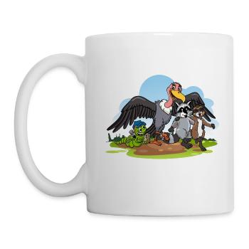 Stolzer Katzen Papa - Tasse - Weiß - Links