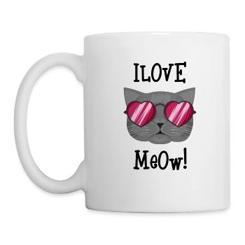 J'aime les chatons - Mug blanc - blanc - Gauche