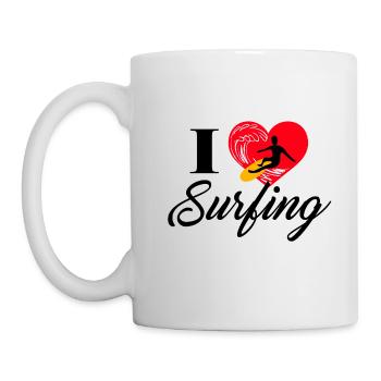J'adore surfer - Mug blanc - blanc - Gauche