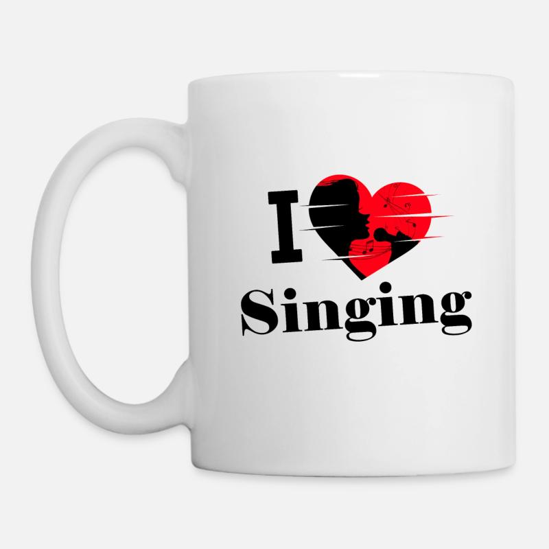 Ich liebe Singen im Chor - Tasse - Weiß