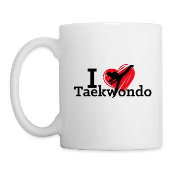 J'adore le sport de taekwondo - Mug blanc - blanc - Gauche