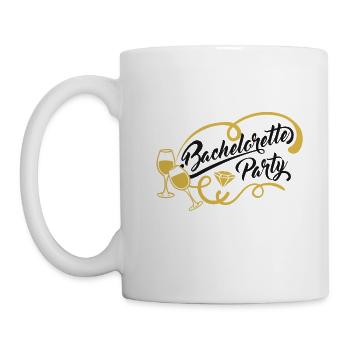 Junggesellenabschied Bachelorette Party - Tasse - Weiß - Links
