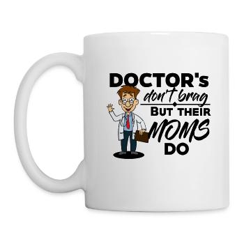 Doctor & Medic - Their Moms Brag - Mug - white - Left
