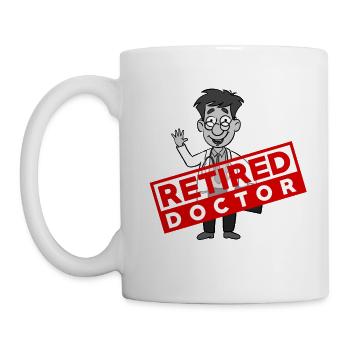 Médecin et infirmier - à la retraite - Mug blanc - blanc - Gauche