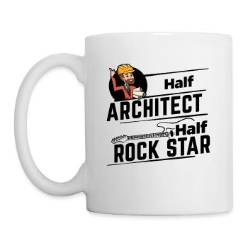 Architecte - Half Rock Star - Mug blanc - blanc - Gauche