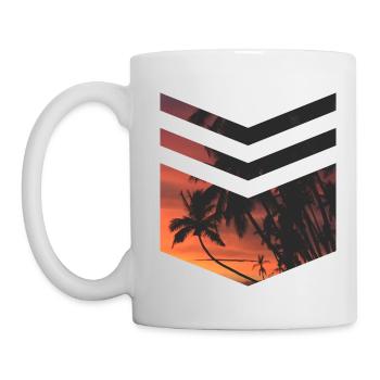 Palm Beach Triangle - Tasse - Weiß - Links