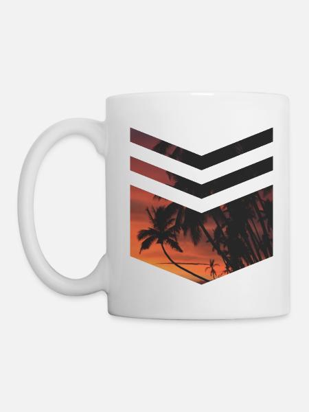 Palm Beach Triangle - Tasse - Weiß