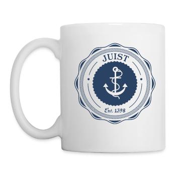 T-Shirt Juist – klassisches Juist Design - Tasse - Weiß - Links