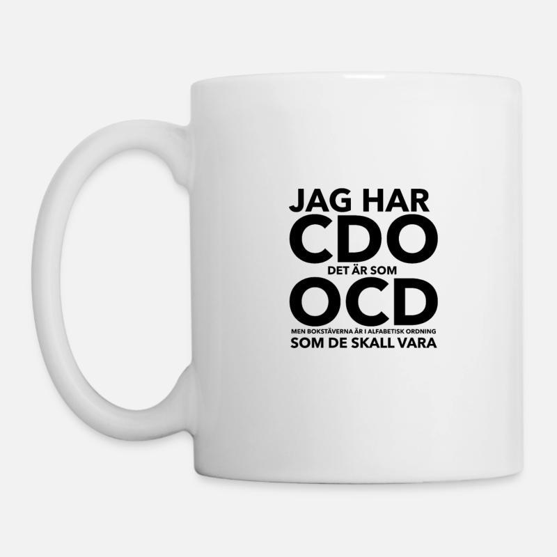 OCD - Obsessive Compulsive Disorder. OCD - Mug - white
