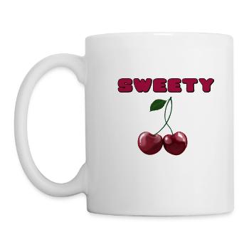 Cherries - Cherries sweety - Mug - white - Left