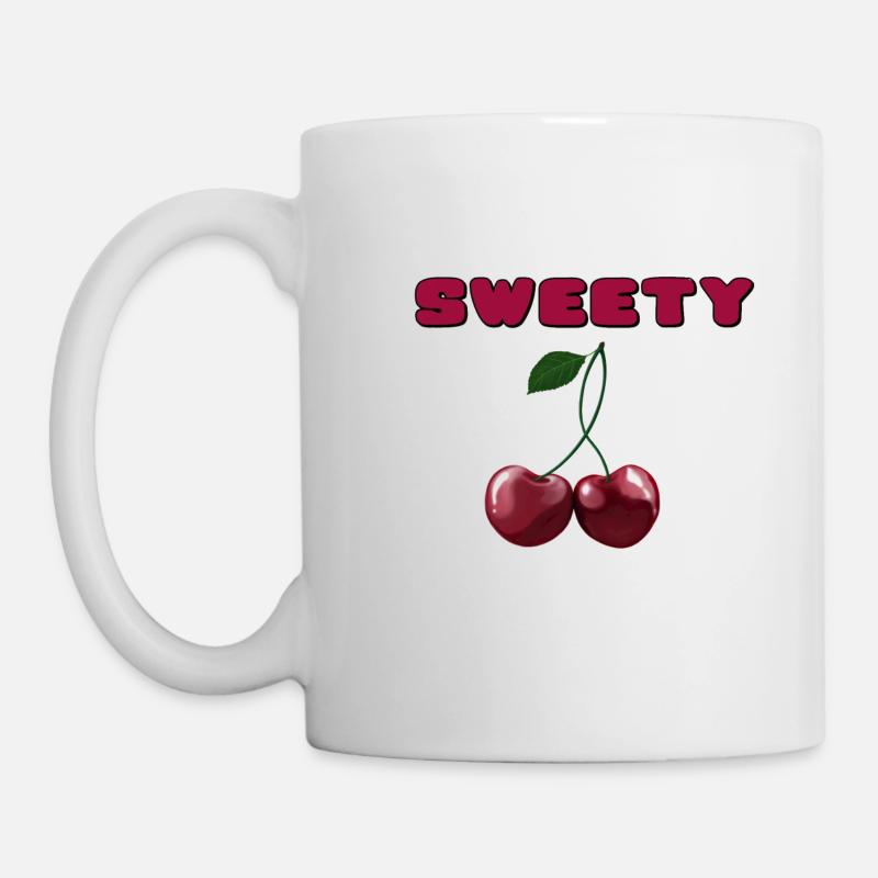 Cerises - Cerises sucrées - Mug blanc - blanc