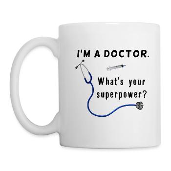Doctor & Medic - Quels super pouvoirs avez-vous - Mug blanc - blanc - Gauche