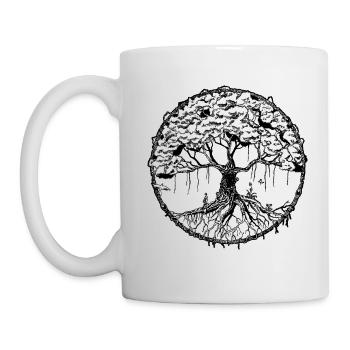 Arbre - Mug blanc - blanc - Gauche