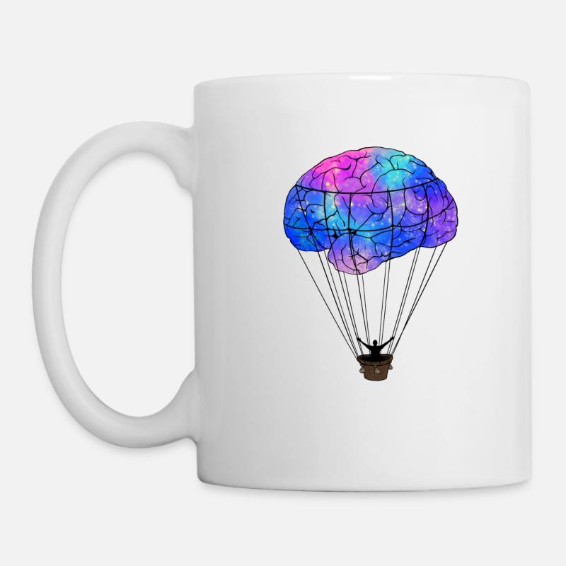 ballon de cerveau - Mug blanc - blanc