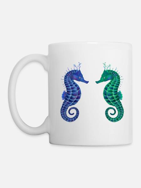 Süße Seepferdchen - Tasse - Weiß