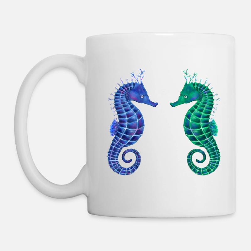 Süße Seepferdchen - Tasse - Weiß