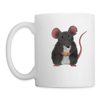 Petite souris ou rat mignon - Mug blanc - blanc - Gauche