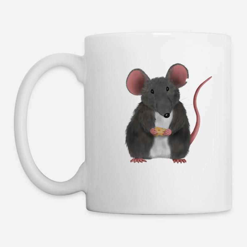 Little cute mouse or rat - Mug - white