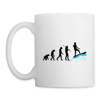Evolution - Surfing - Mug - white - Left