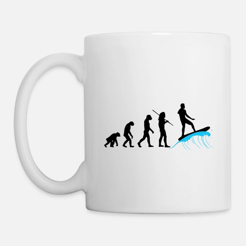 Évolution - Surf - Mug blanc - blanc
