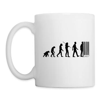 Evolution - barcode - Mug - white - Left