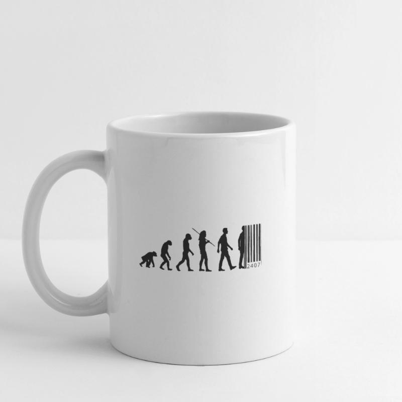 Evolution - code à barres Mug blanc