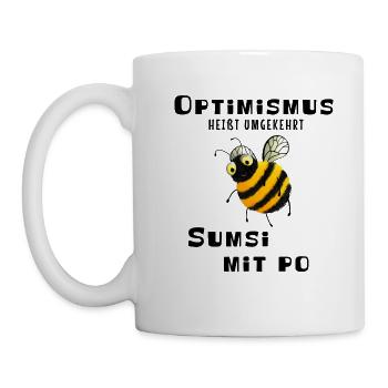 Sumsi with Po - optimism - Mug - white - Left