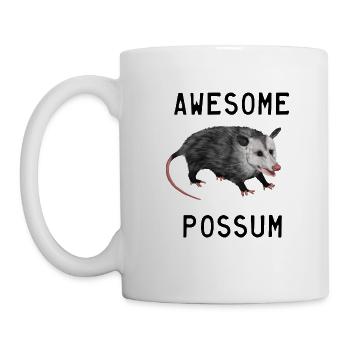 Opossum - Awesome Possum - Mug blanc - blanc - Gauche