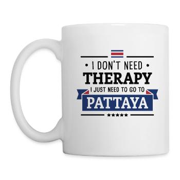 PATTAYA THERAPY THAILAND ASIA TRAVEL GIFT - Mug - white - Left