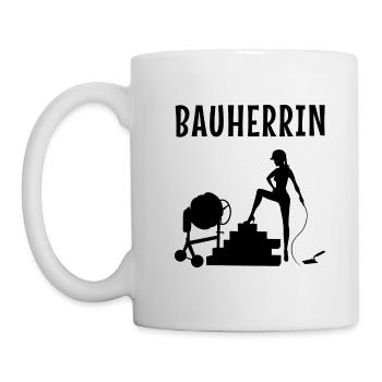 Bauherrin - Tasse - Weiß - Links