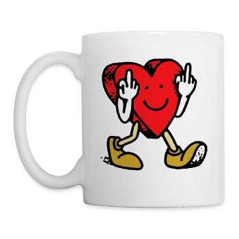Fuck, du liebst es. - Tasse - Weiß - Links