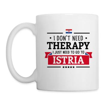 ISTRIEN THERAPIE KROATIEN BALKAN REISE GESCHENK - Tasse - Weiß - Links