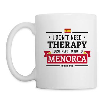MENORCA THERAPY BALEARIC ISLANDS SPAIN HOLIDAY GIFT - Mug - white - Left
