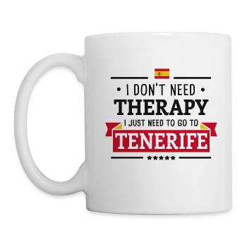 TENERIFFA THERAPIE KANAREN SPANIEN URLAUB GESCHENK - Tasse - Weiß - Links