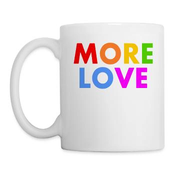 More love - Tasse - Weiß - Links