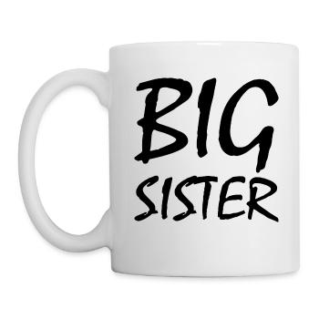 Big sister - Tasse - Weiß - Links