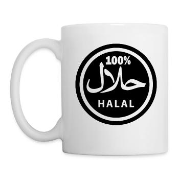 Halal - Tasse - Weiß - Links