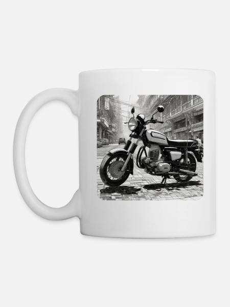 Cooles Moped - Tasse - Weiß