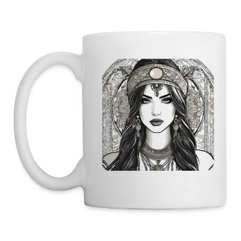 Süßes Girl im Orient Style - Tasse - Weiß - Links