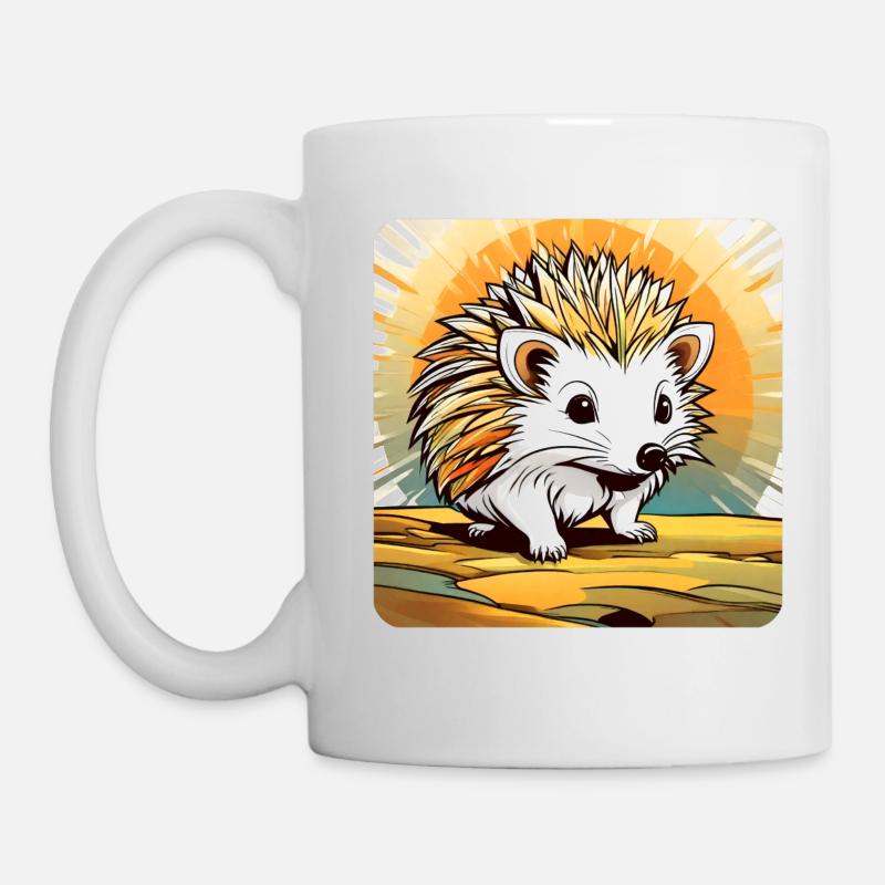 Niedlicher kleiner Igel - Tasse - Weiß