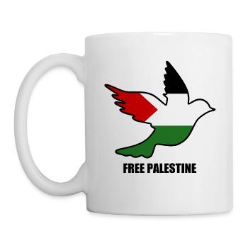 Free palestine - Tasse - Weiß - Links